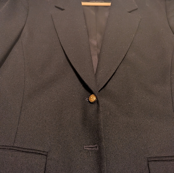 Oversized Pendleton Black Blazer 100% Virgin Wool Size 14 - Picture 7 of 7